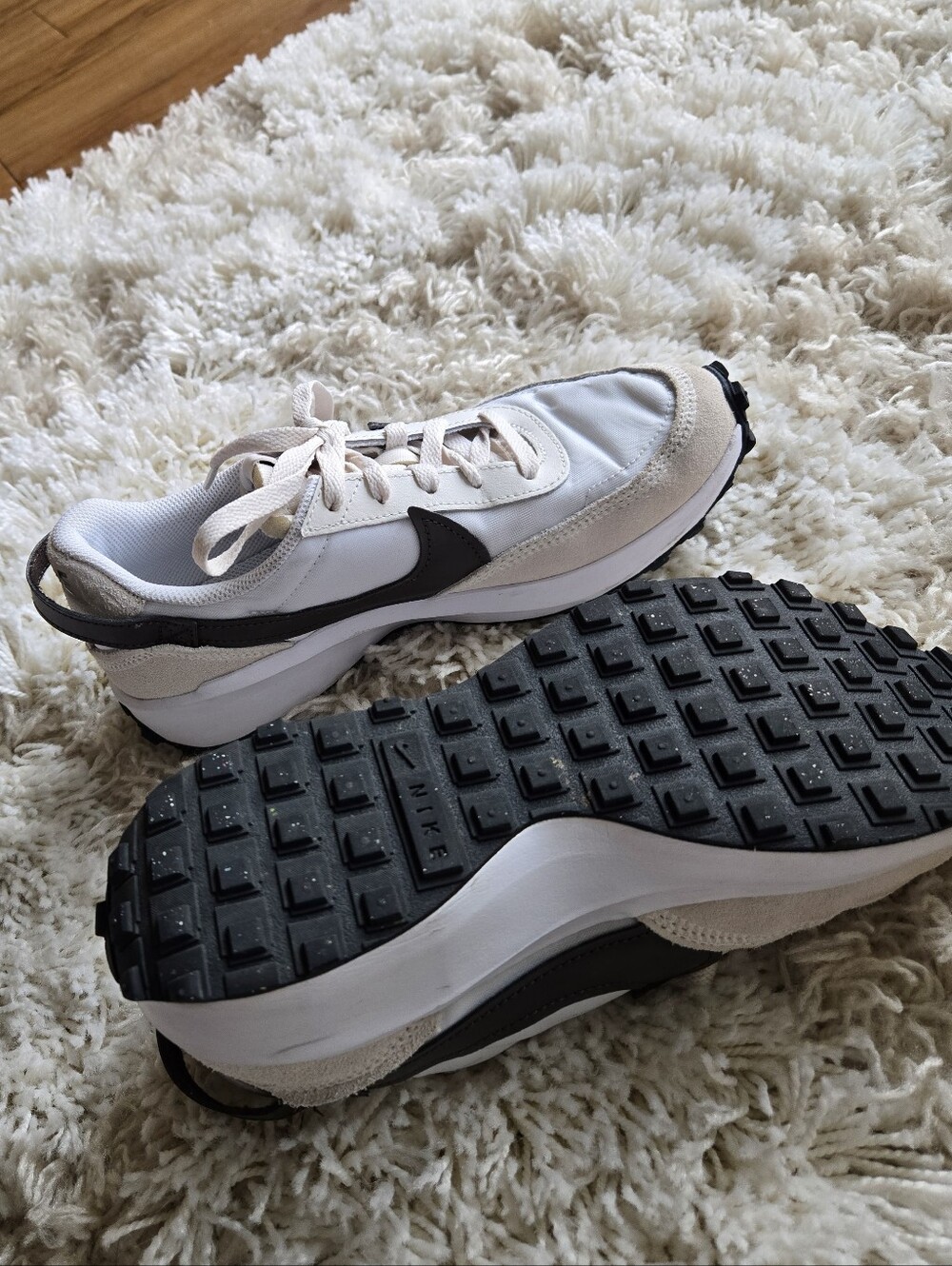 Nike Women's Waffle Debut Brown And Cream - Picture 6 of 7